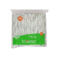 Imagem do produto Canudo Descartável Sachê pacote c/ 200 UND